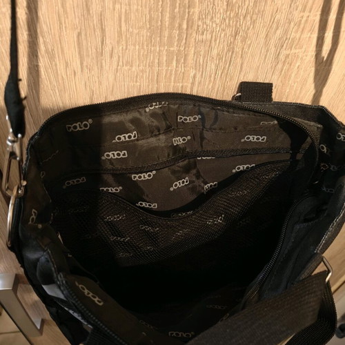 Polo Shoulder Bag Like New Black White