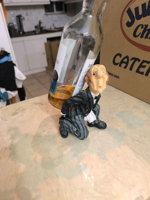 Decorative Bottle Stand Figurine like new