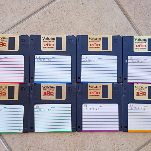 Floppy disks used, pack of 81 with boxes