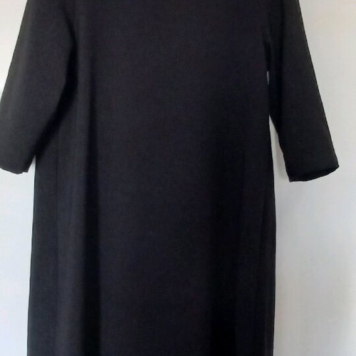 Mango dress black A-line 3/4 sleeve like new, size M