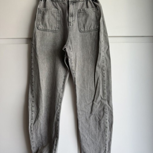 ZARA Z1975 high-waisted grey paperbag jeans, size EUR 36
