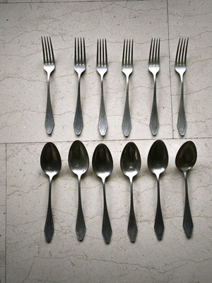 Prinza cutlery used, set of 12, 1960s vintage
