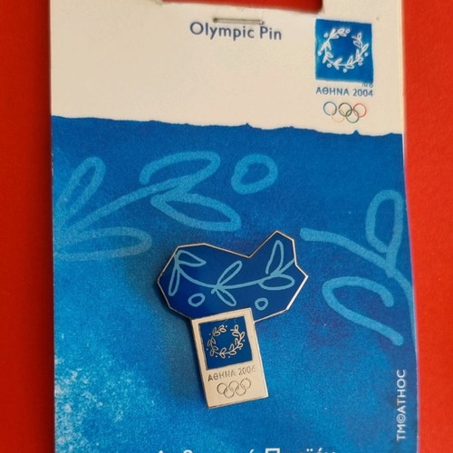 Olympic lapel pins used, set of 8, Athens 2004