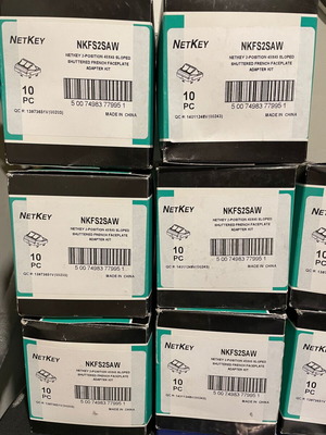 Panduit Πλακίδια πρίζας RJ45 λευκά καινούργια, 80 τεμάχια