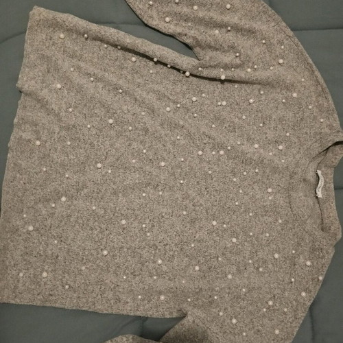 Zara blouse with pearls used, size S