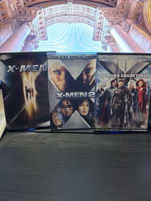 X-MEN collection of 10 DVDs used with Greek subtitles