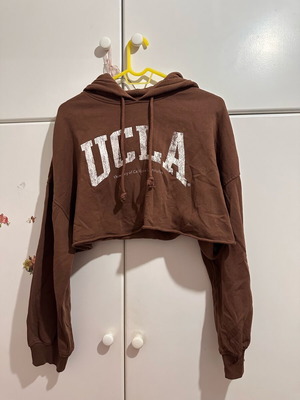 Brown crop sweatshirt like new, size S