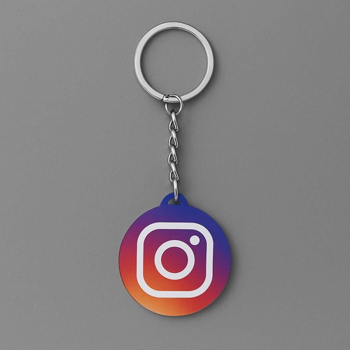 NFC Instagram Logo Keychain new