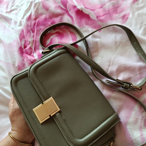 Crossbody bag new, olive green