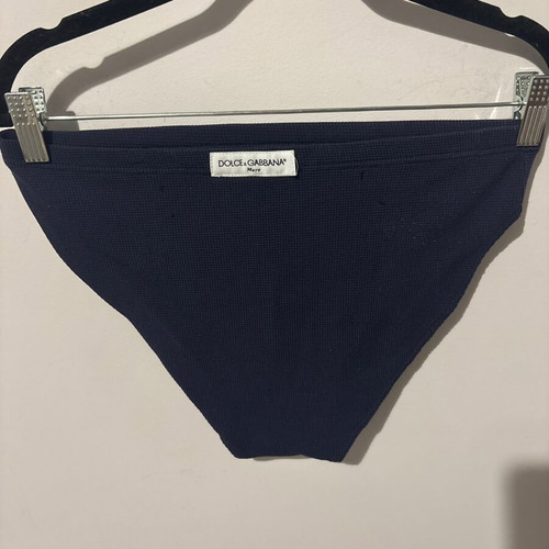D&G vintage men's swimwear ribbed used, blue