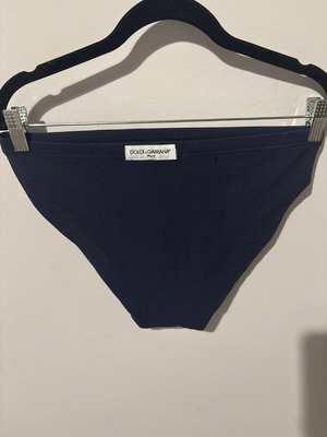 D&G vintage men's swimwear ribbed used, blue