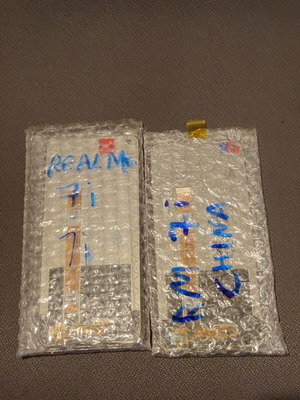 Οθόνη Realme 7i καινούργια, κινέζικη έκδοση με μπροστινή κάμερα επάνω αριστερά