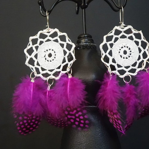 Dreamcatcher earrings new with intricate design