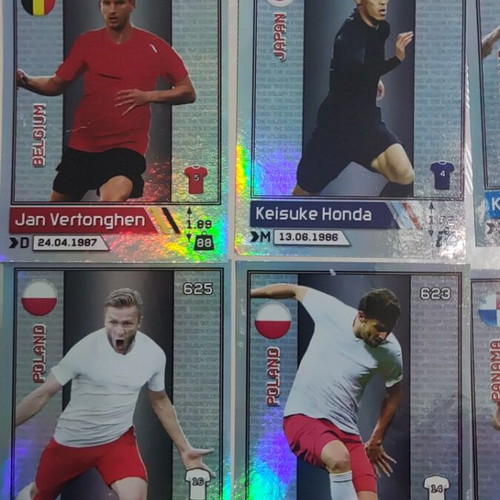 Golden Shop Stars of World Football stickers 15 pieces like new