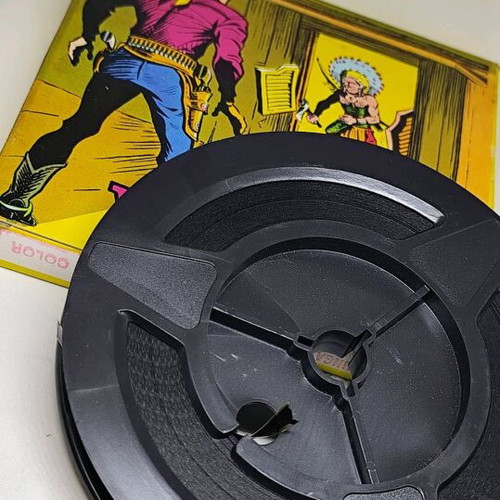 Super 8 Western film reel Lunga Valle Verde, vintage