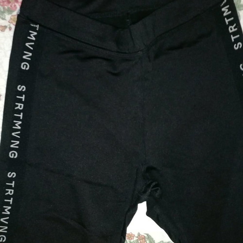 Bershka athletic leggings 3/4 new, black size M