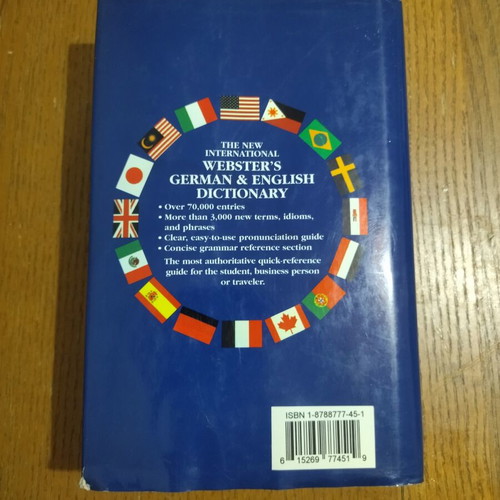 The New International Webster's German & English Dictionary like new