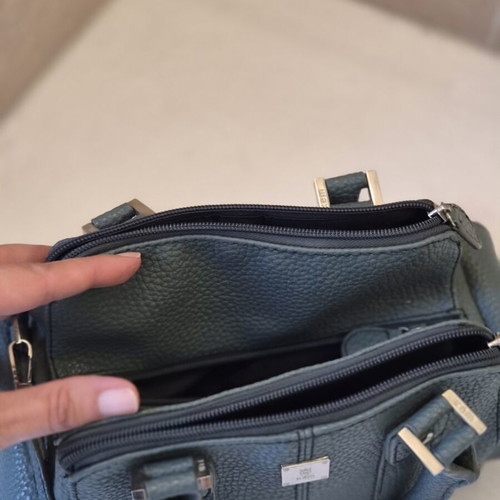 Kem handbag like new, petrol blue and green
