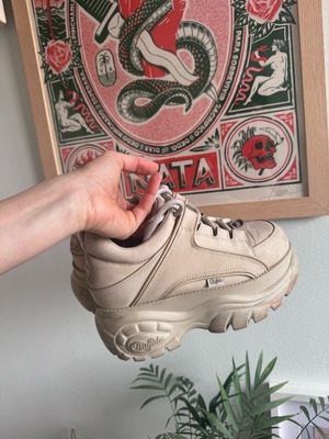 Buffalo beige platform sneakers size 38 like new