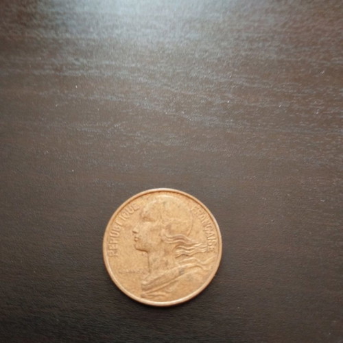 French coin used, year 1976