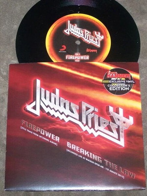 Judas Priest Firepower / Breaking The Law 7" vinyl single brand new