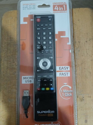 SUPERIOR Freedom 4‑in‑1 Programmable Universal Remote New