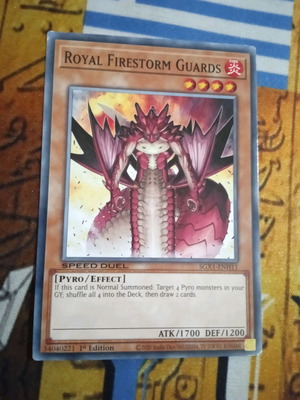 Royal Firestorm Guard κάρτα Yu-Gi-Oh! μεταχειρισμένη