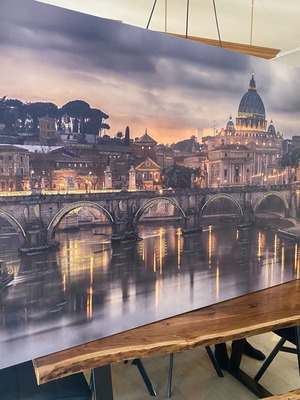 Πίνακας Ιταλικός 2,00m x 1,20m Art Design Lamprou σαν καινούργιος με ιριδισμούς και κρύσταλλα