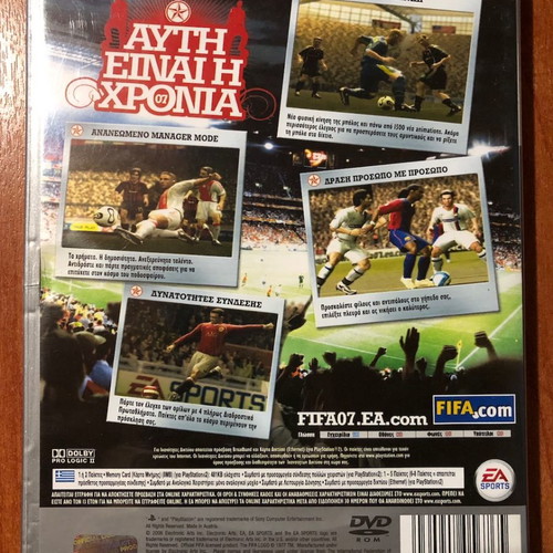 FIFA 07 Platinum Edition PS2 game used with manuals and leaflets