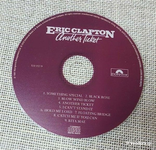  Eric Clapton – Another Ticket CD Greece 2012'