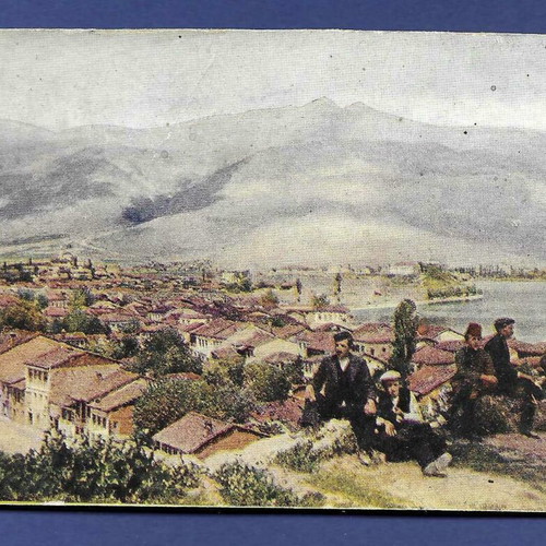 Corfu General View Used Postcard on Thick Cardboard