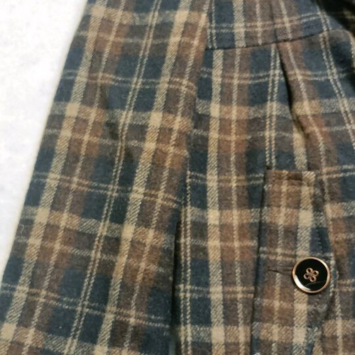 Pepe Jeans children's wool coat like new, checked, size 8