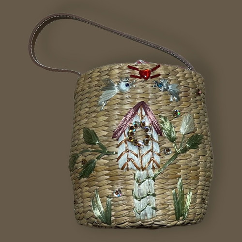 Basket hand bag used small