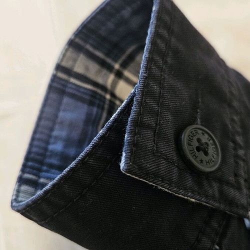Tommy Hilfiger double-face jacket like new, blue multicolor