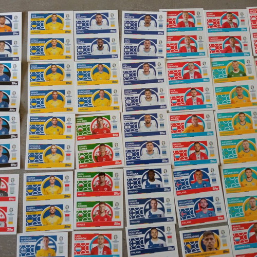 Euro 2024 Topps stickers like new, pack of 370 pieces
