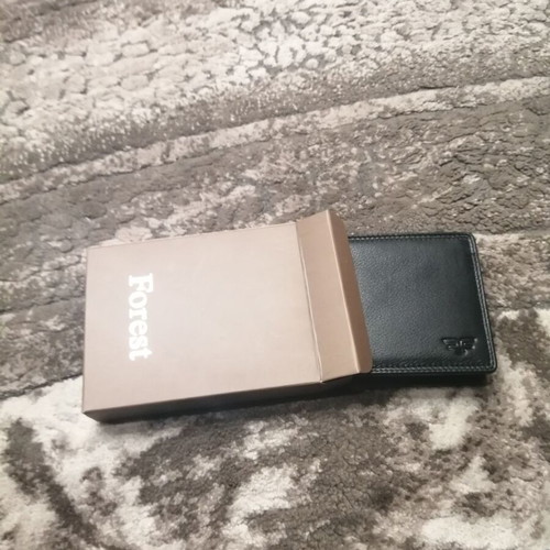Leather wallet new black