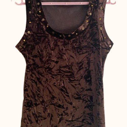 Rebecca Blu velvet top with studs, size S, like new