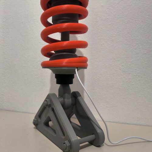 Shock Absorber LED Lamp 3D Printed Design new