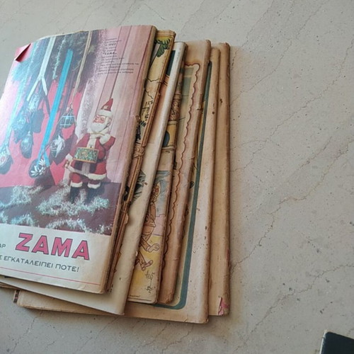 Thysavros magazines used, set of 7 from 1960 with minor wear