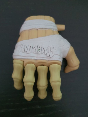 Scooby-Doo Mummy's Hand figure 2010, used, 12cm with mechanism