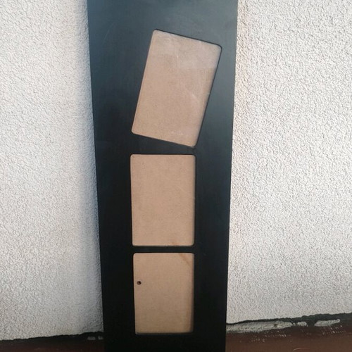 Photo frame vertical used, made of glass