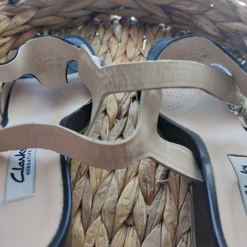 Clarks Rosalie Petal women's leather sandals like new, size 41