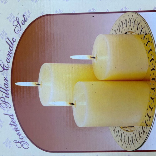 Vanilla scented candle set new