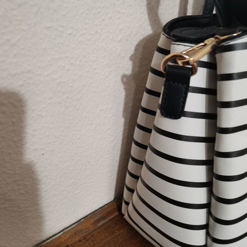 Dancing Days by Banned bag retro style like new, shoulder black-white