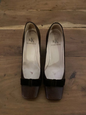 Kalogirou pumps 37.5 like new, leather brown