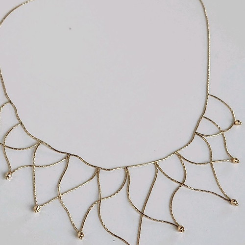 Gold necklace 14 carat used, length 42cm