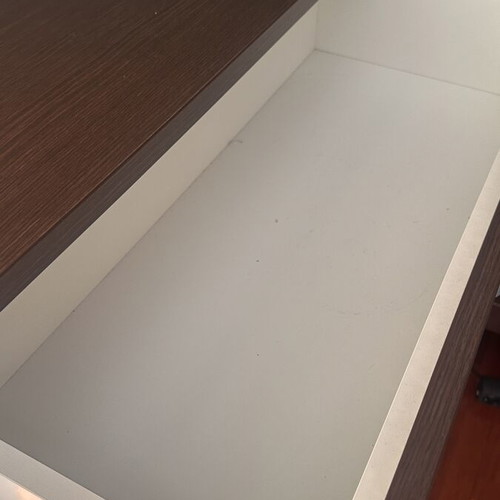 Melamine Chest of Drawers like new, dark brown, 40x85x90 cm