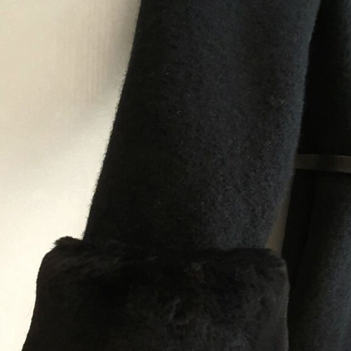 Coat 100% virgin wool new, black, size S