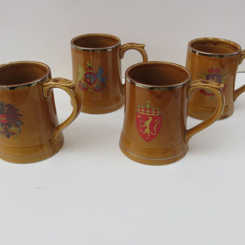 Nasco vintage ceramic beer mugs set of 4 like new