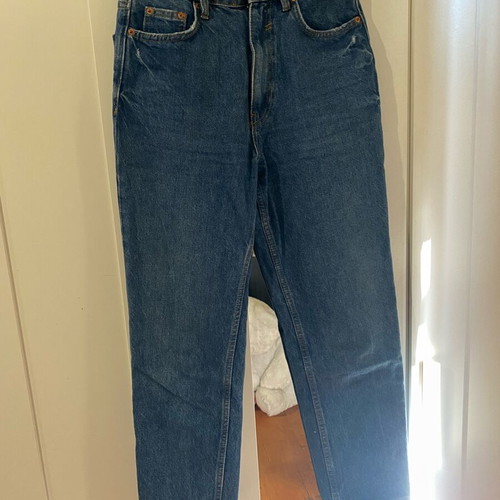 Zara mom jeans used, blue, size XS